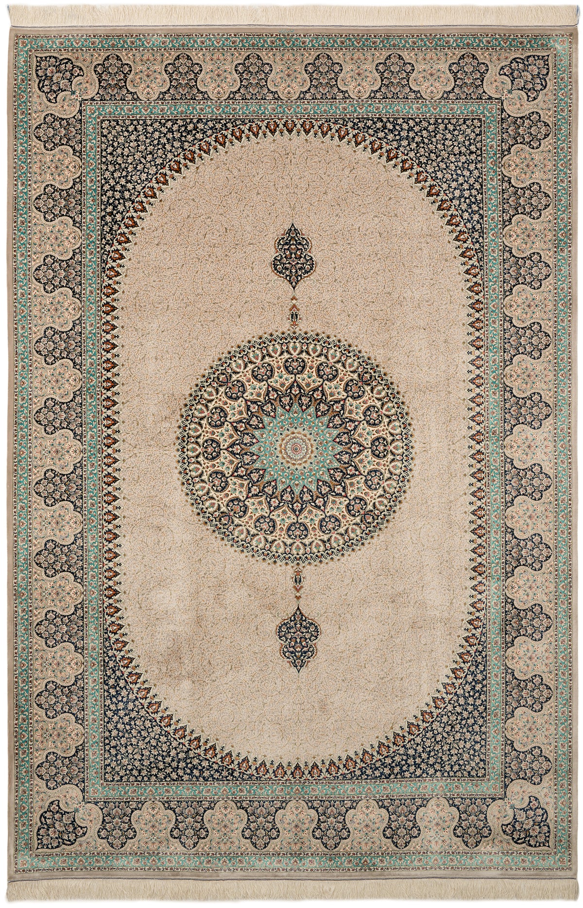Rechteck Teppich Ghom Design in Grau von Hadorn™ - Lifestyle Image