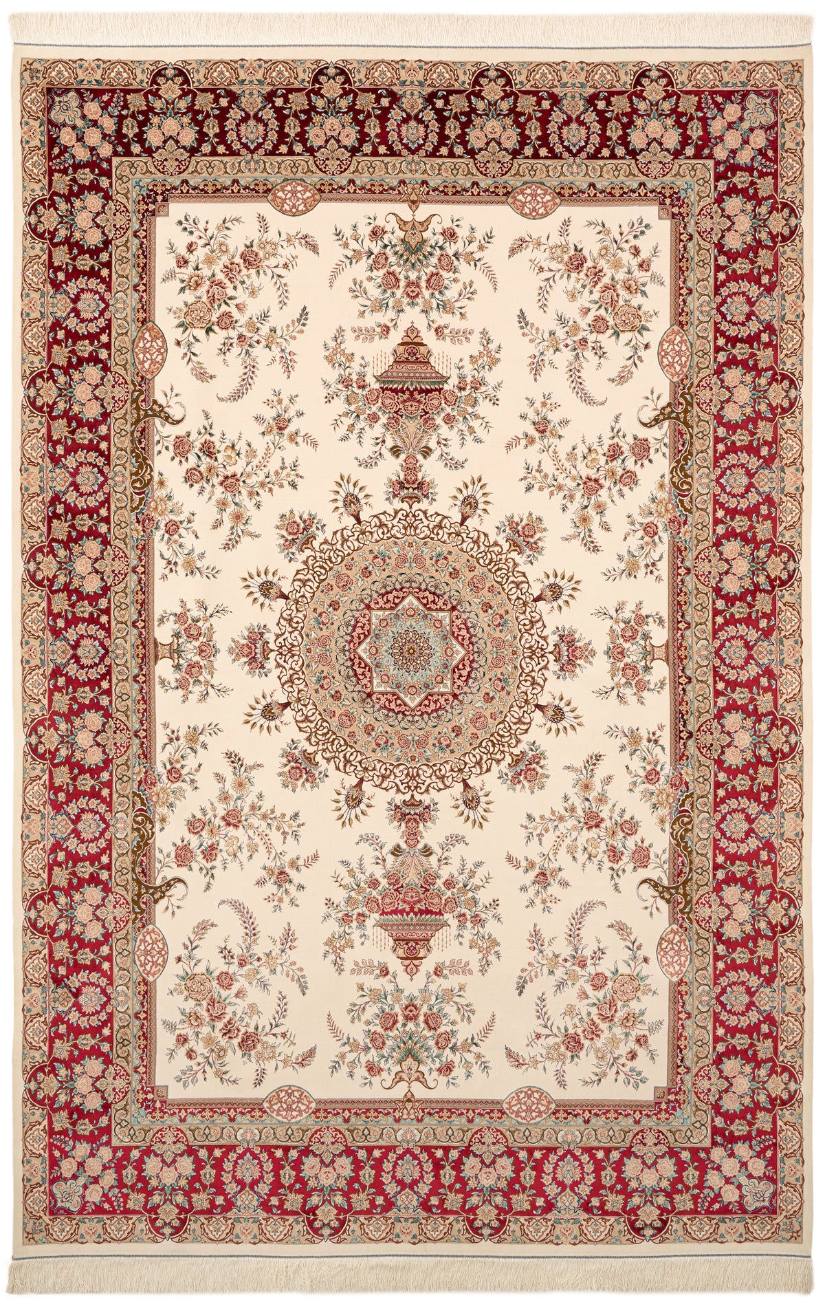 Rechteck Teppich Ghom Design in Beige von Hadorn™ - Lifestyle Image