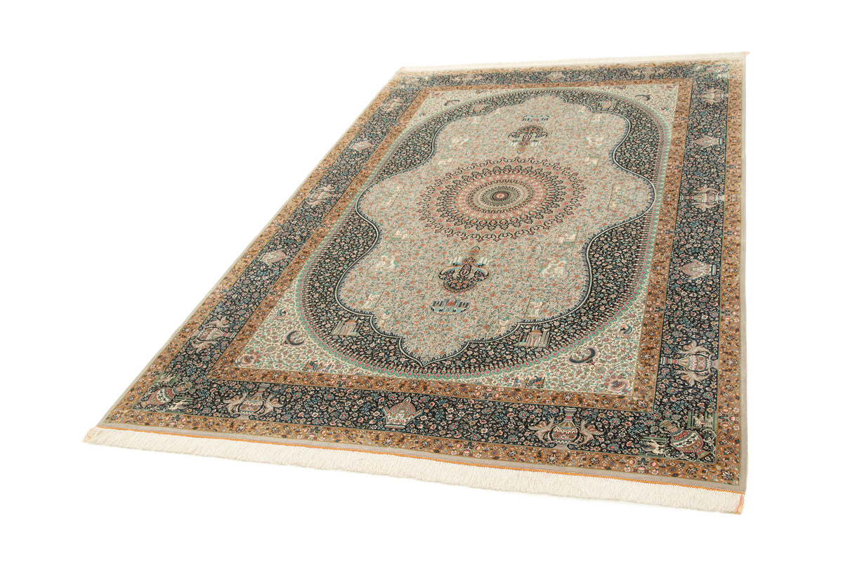 Rechteck Teppich Ghom Design in Grau von Hadorn™ - Lifestyle Image