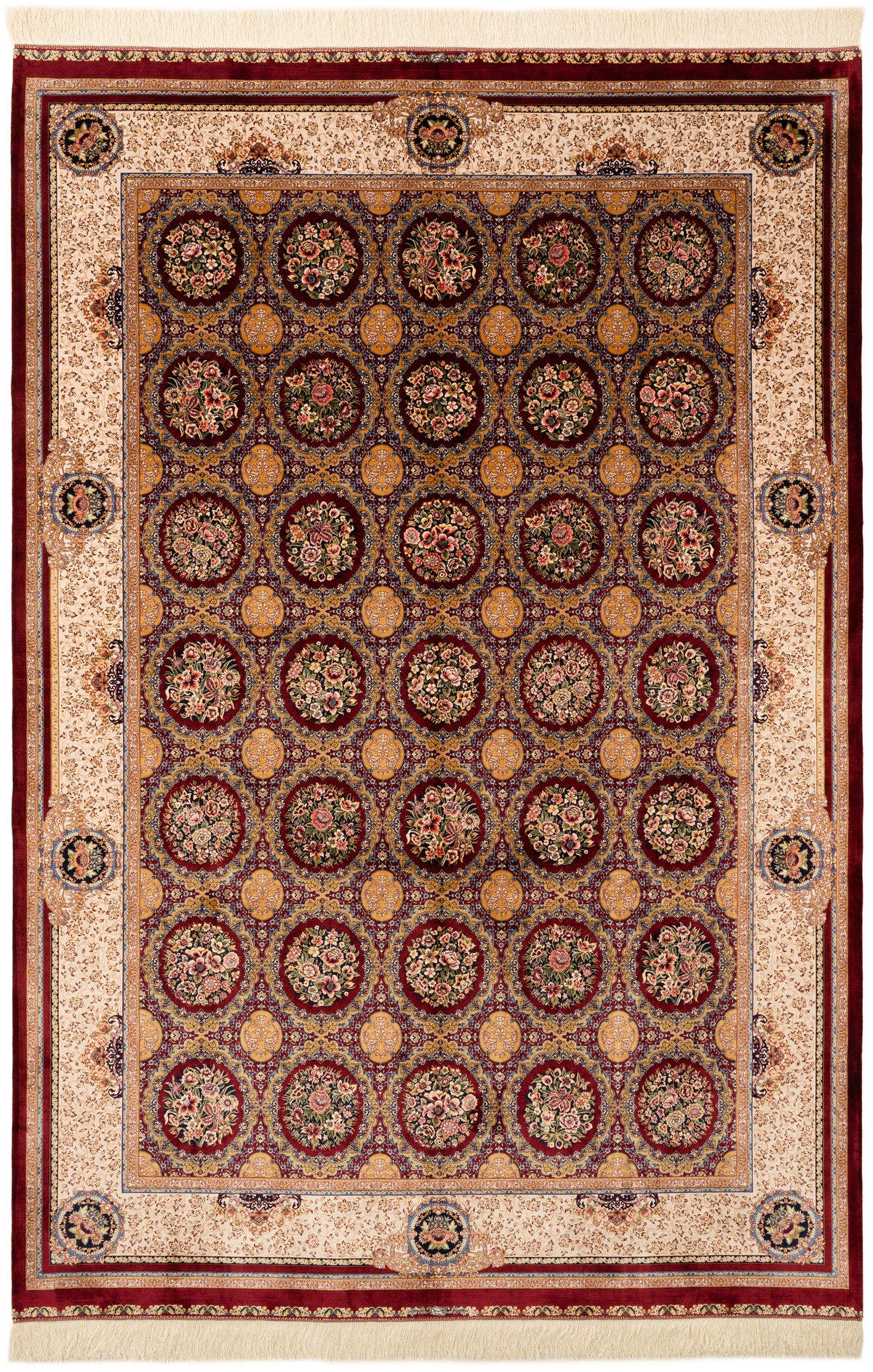 Rechteck Teppich Ghom Design in Rot von Hadorn™ - Lifestyle Image