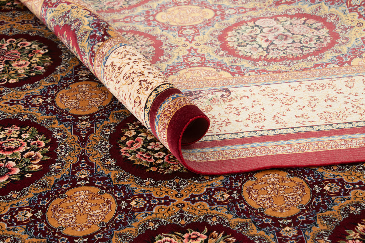 Rechteck Teppich Ghom Design in Rot von Hadorn™ - Lifestyle Image