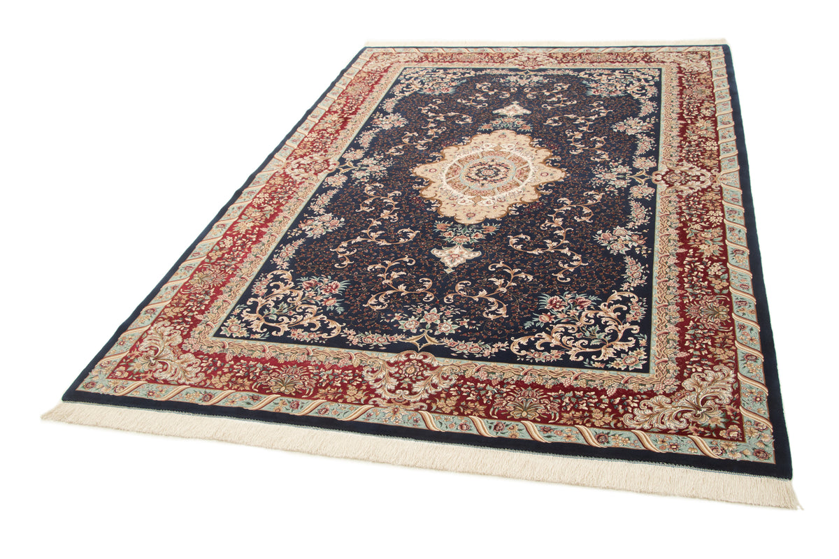 Rechteck Teppich Ghom Design in Dunkelblau von Hadorn™ - Lifestyle Image