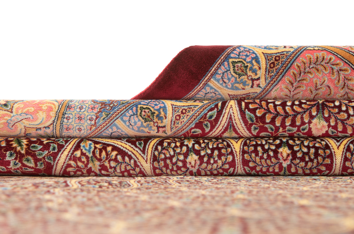 Rechteck Teppich Ghom Design in Rot von Hadorn™ - Lifestyle Image