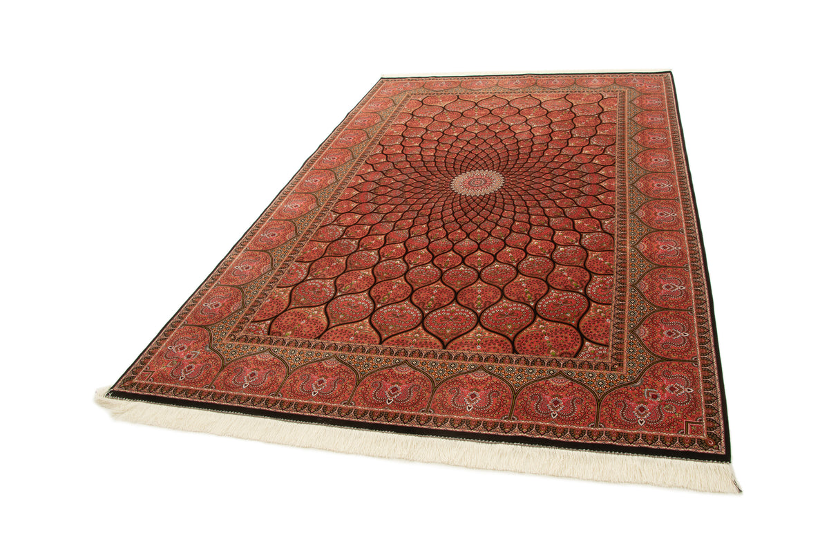 Rechteck Teppich Ghom Design in Rosa von Hadorn™ - Lifestyle Image