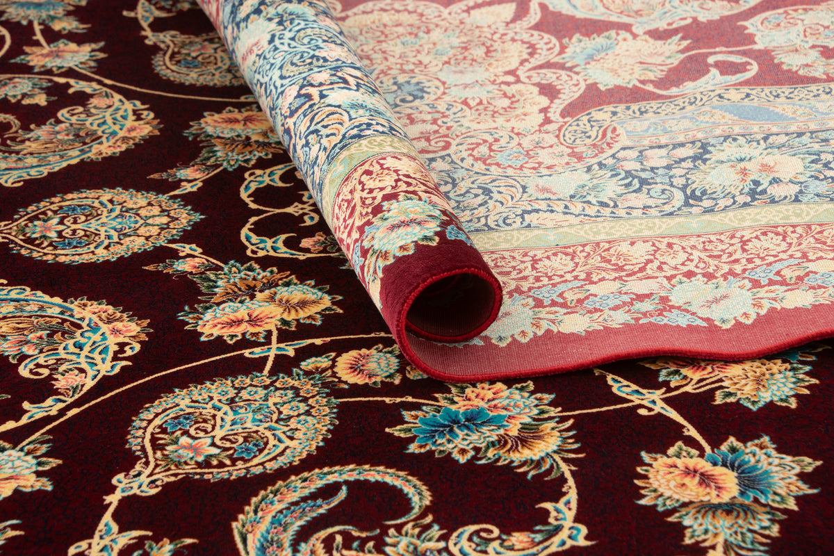 Rechteck Teppich Ghom Design in Rot von Hadorn™ - Lifestyle Image
