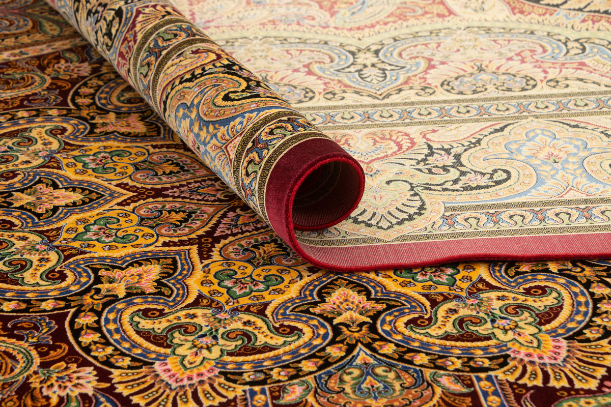 Rechteck Teppich Ghom Design in Rot von Hadorn™ - Lifestyle Image