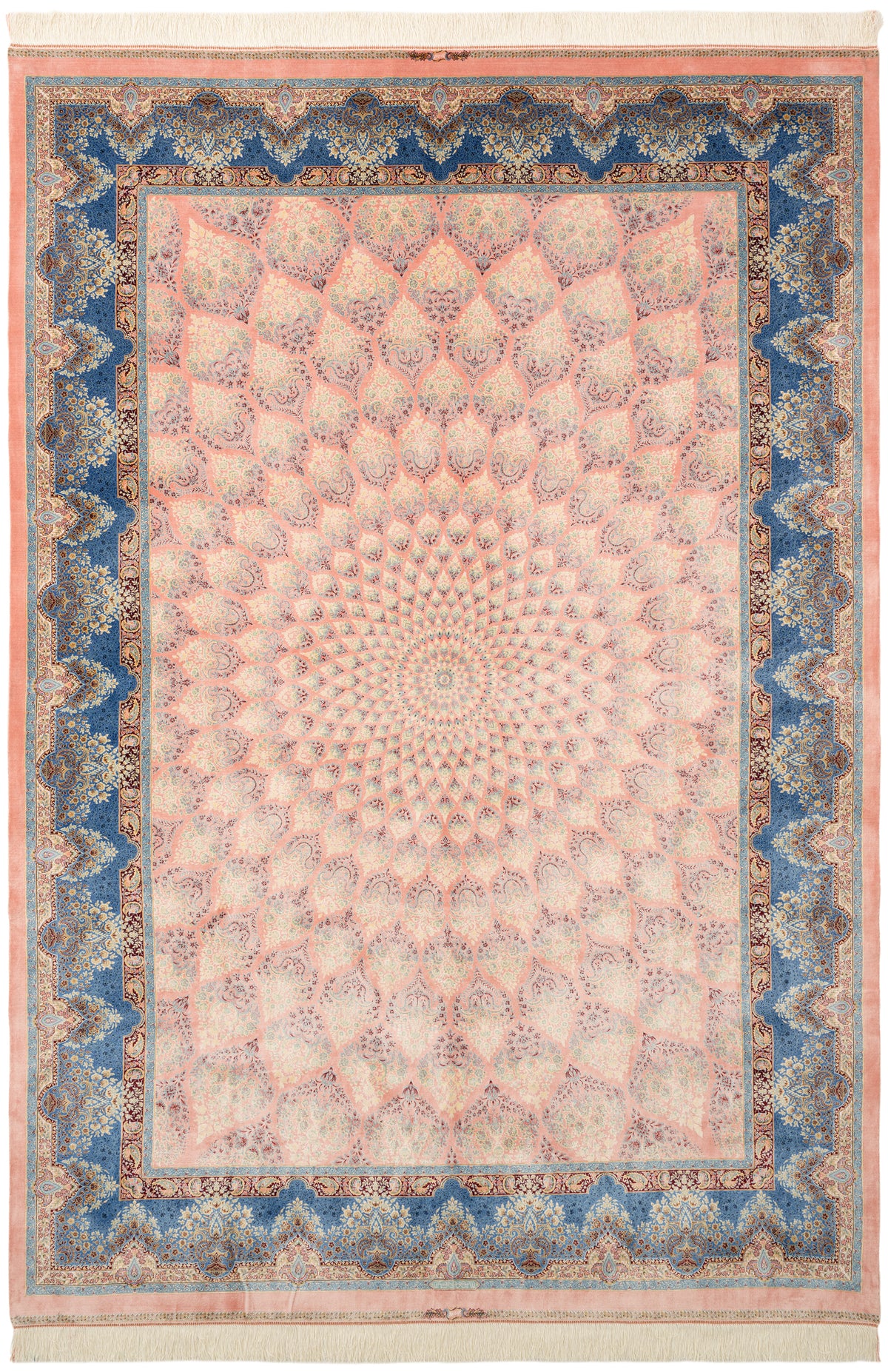 Rechteck Teppich Ghom Design in Rosa von Hadorn™ - Lifestyle Image