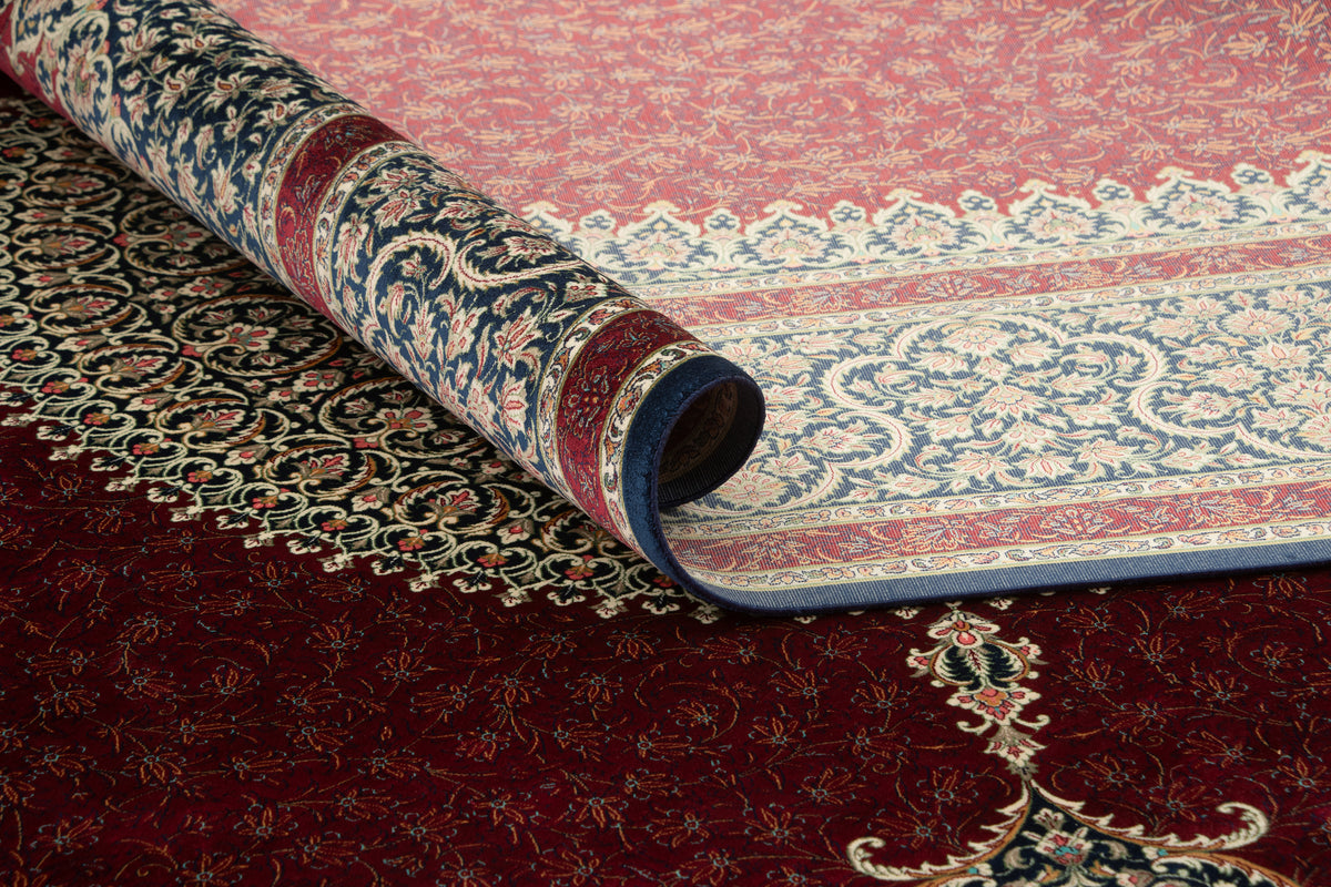 Rechteck Teppich Ghom Design in Rot von Hadorn™ - Lifestyle Image