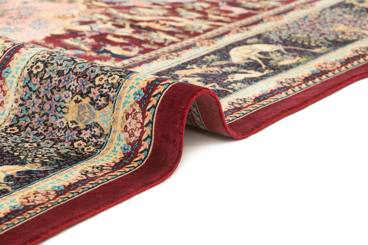 Rechteck Teppich Ghom Design in Rot von Hadorn™ - Lifestyle Image