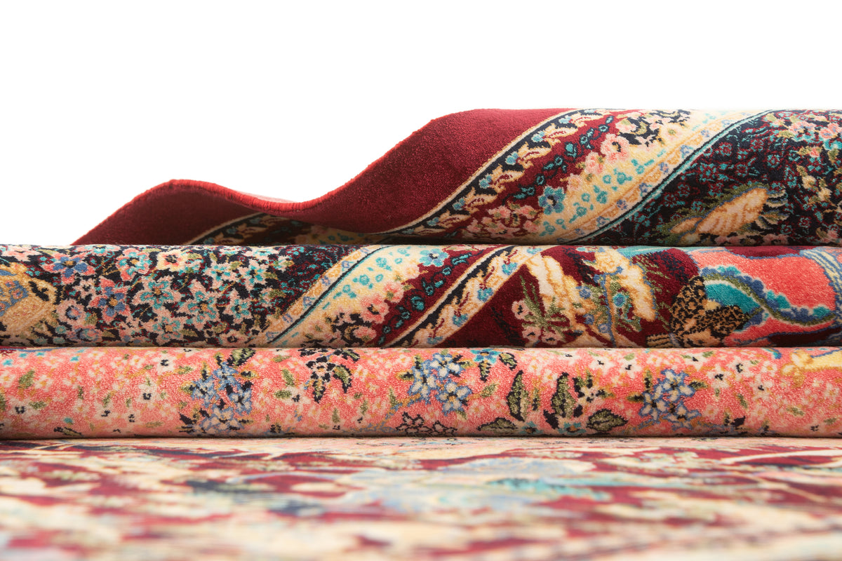 Rechteck Teppich Ghom Design in Rot von Hadorn™ - Lifestyle Image