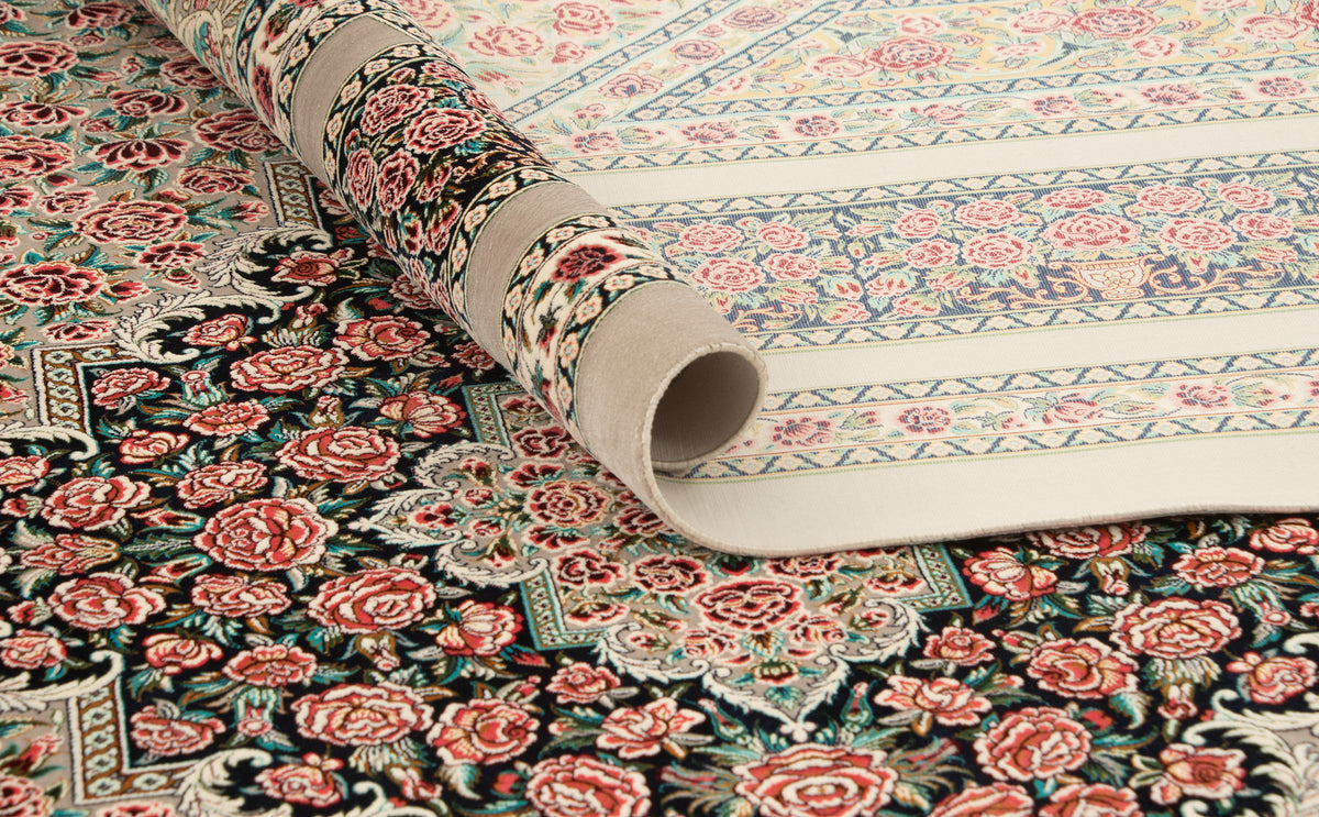 Rechteck Teppich Ghom Design in Grau von Hadorn™ - Lifestyle Image