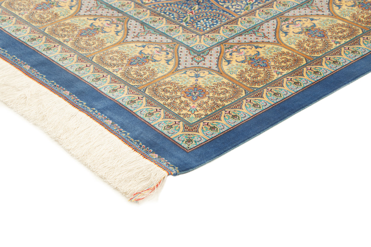 Rechteck Teppich Ghom Design in Blau von Hadorn™ - Lifestyle Image