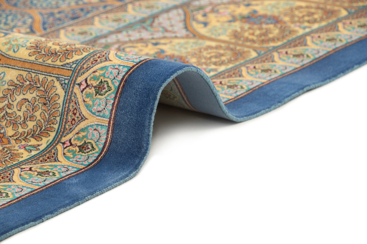 Rechteck Teppich Ghom Design in Blau von Hadorn™ - Lifestyle Image