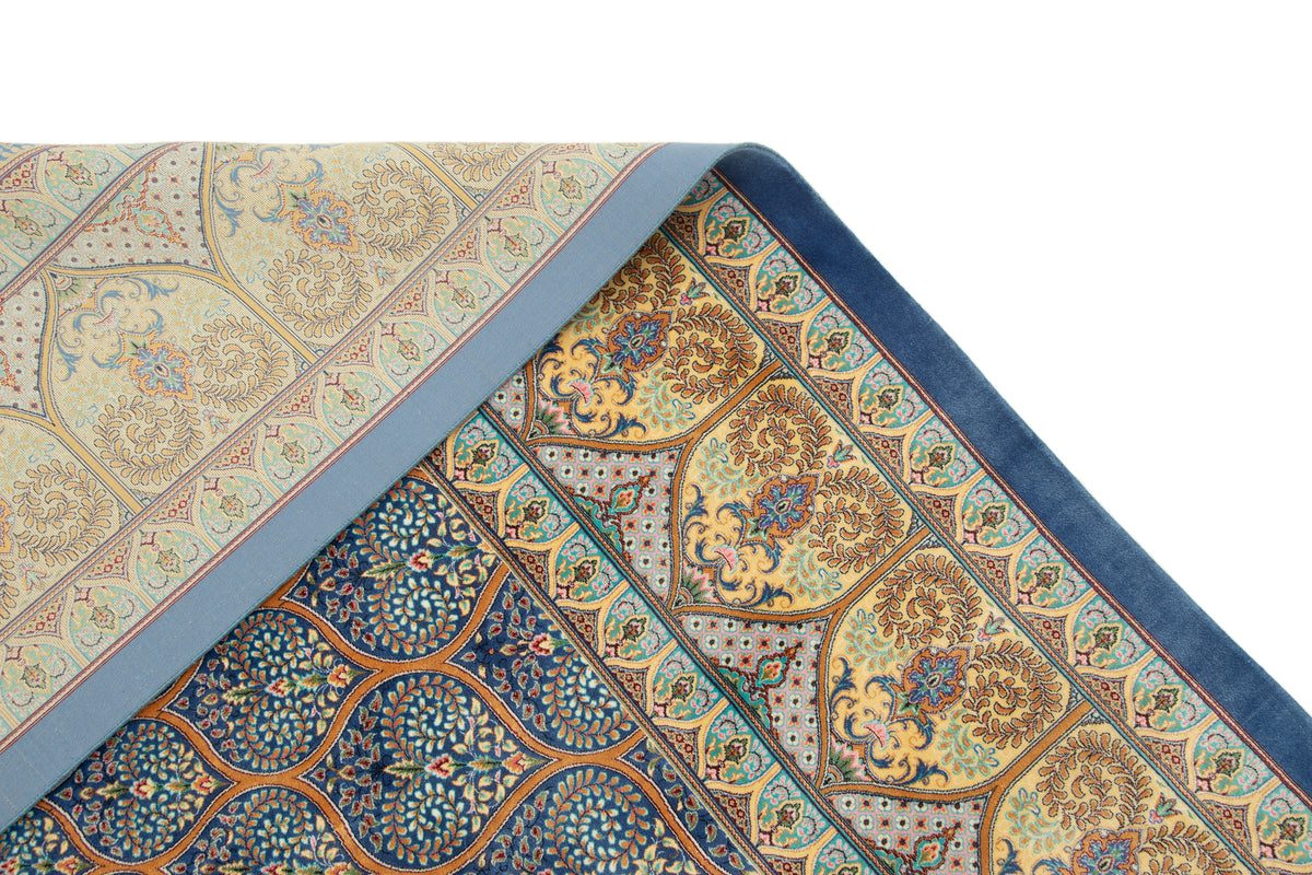 Rechteck Teppich Ghom Design in Blau von Hadorn™ - Lifestyle Image
