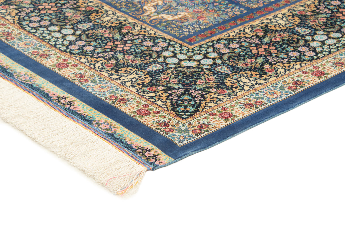 Rechteck Teppich Ghom Design in Blau von Hadorn™ - Lifestyle Image