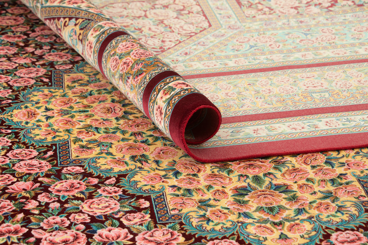 Rechteck Teppich Ghom Design in Rot von Hadorn™ - Lifestyle Image