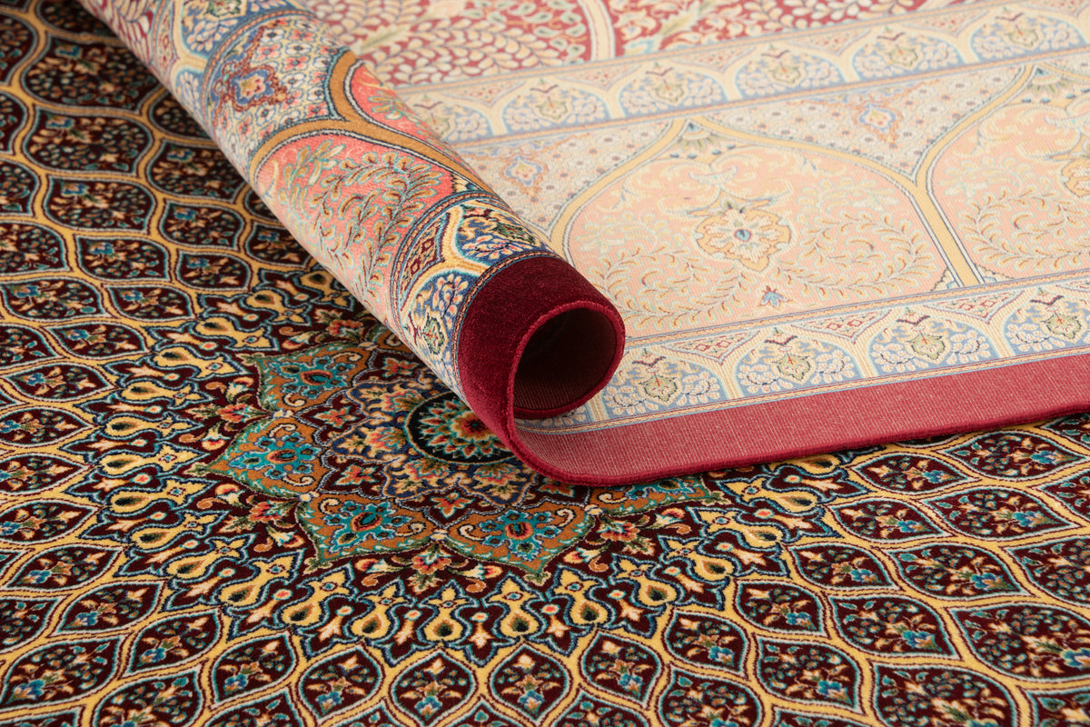 Rechteck Teppich Ghom Design in Rot von Hadorn™ - Lifestyle Image