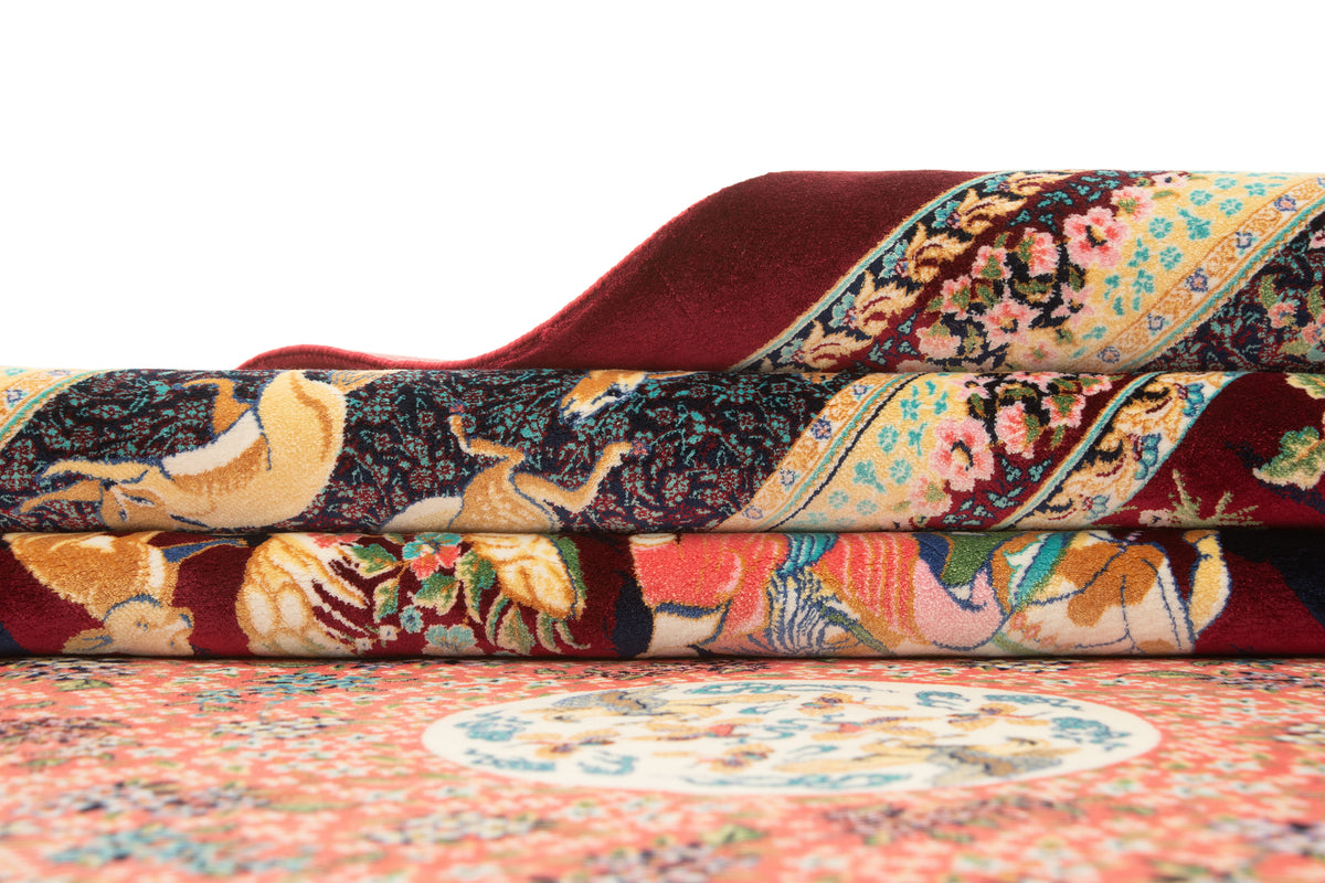 Rechteck Teppich Ghom Design in Rot von Hadorn™ - Lifestyle Image