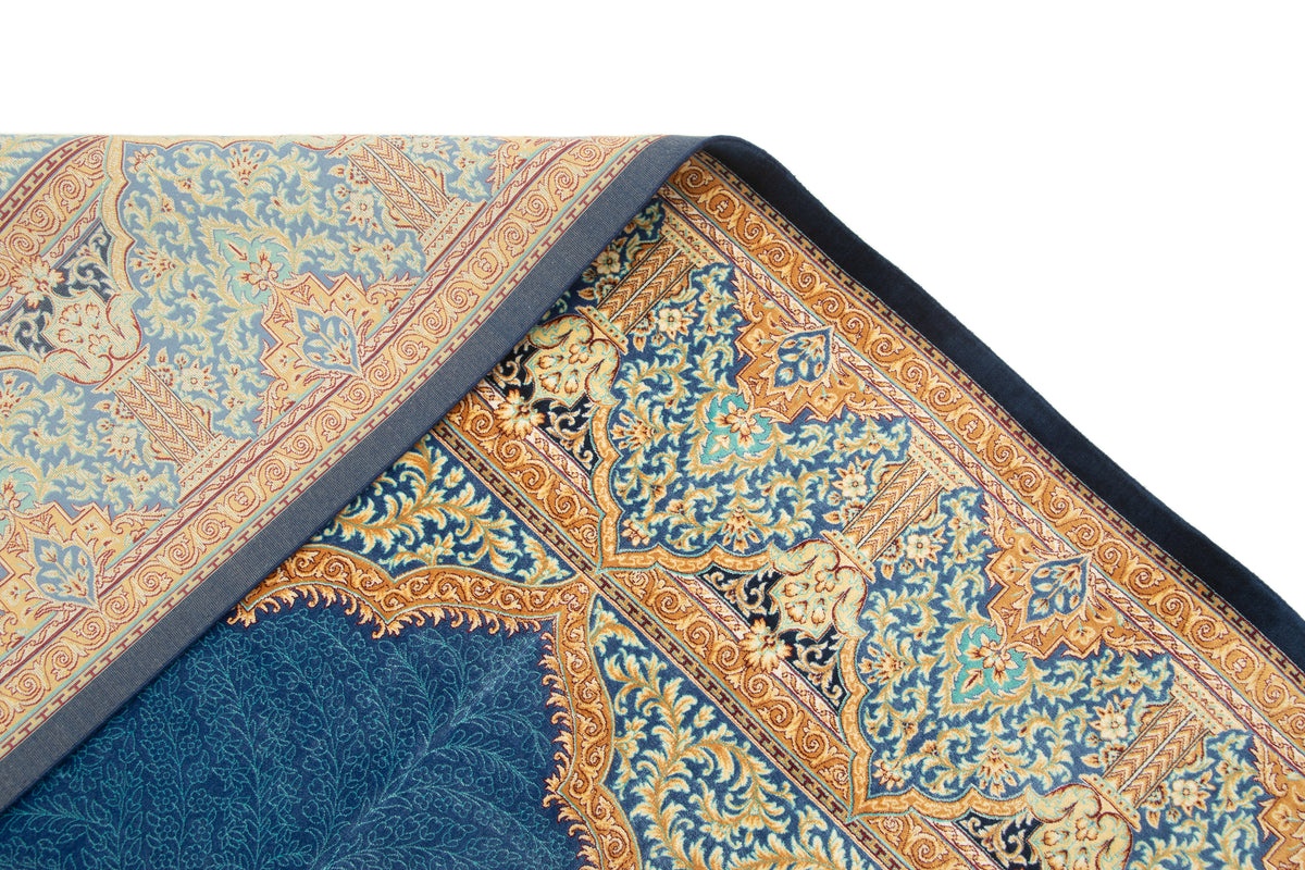 Rechteck Teppich Ghom Design in Blau von Hadorn™ - Lifestyle Image