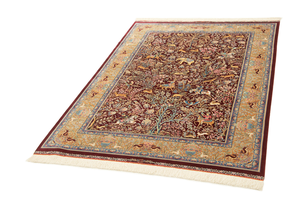 Rechteck Teppich Ghom Design in Rot von Hadorn™ - Lifestyle Image