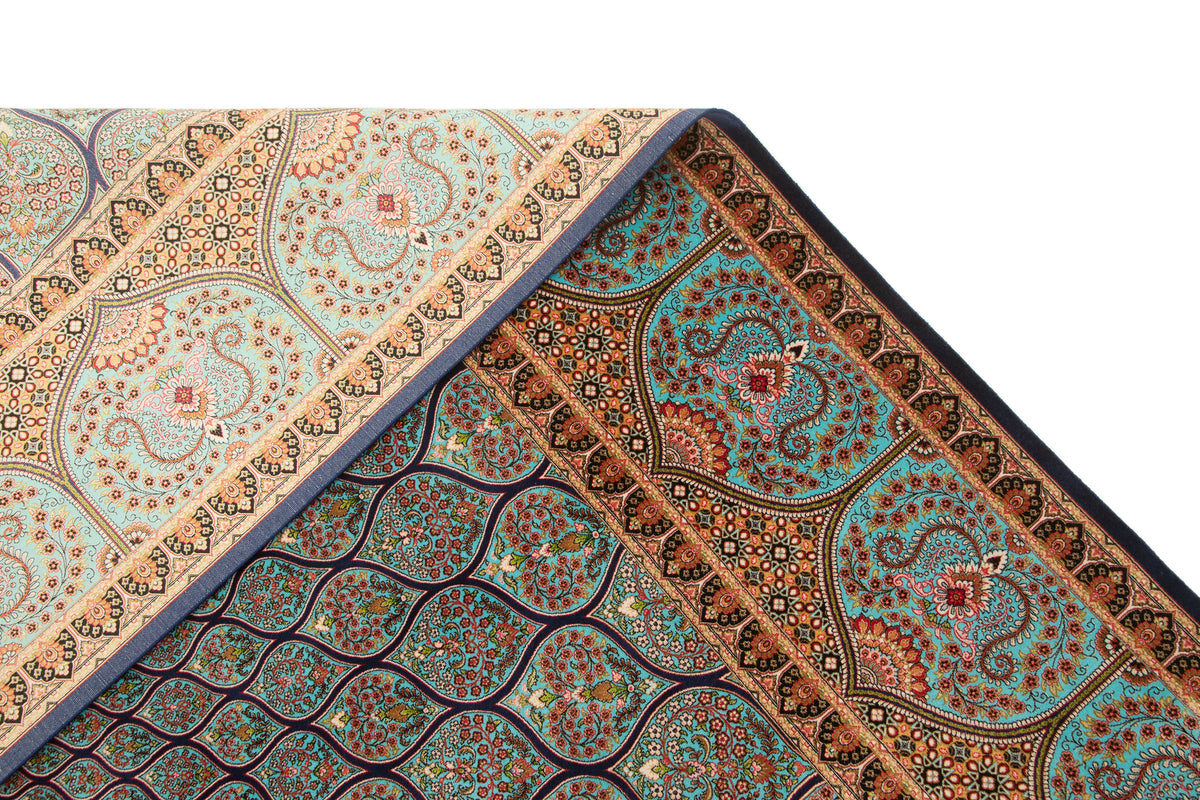 Rechteck Teppich Ghom Design in Blau von Hadorn™ - Lifestyle Image
