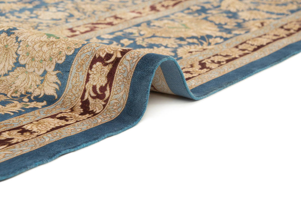 Rechteck Teppich Ghom Design in Blau von Hadorn™ - Lifestyle Image