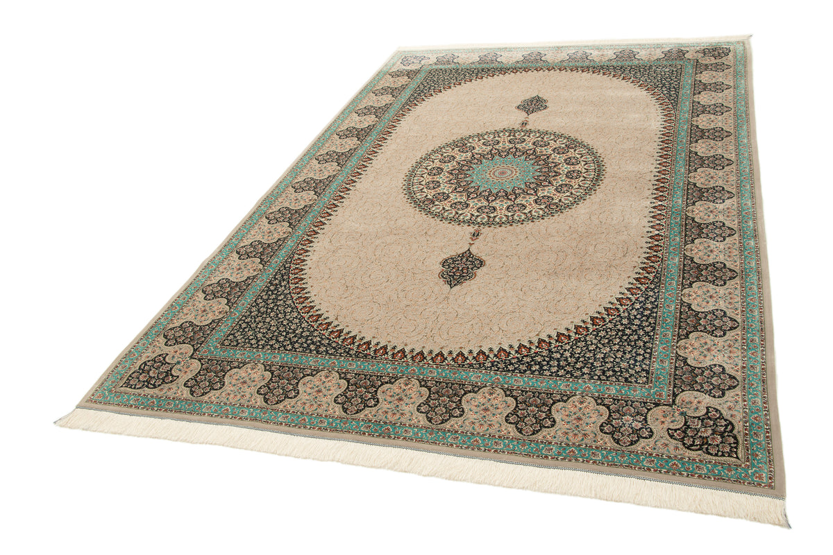 Rechteck Teppich Ghom Design in Grau von Hadorn™ - Lifestyle Image