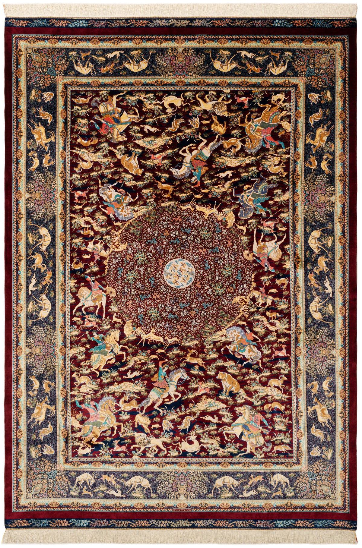 Rechteck Teppich Ghom Design in Rot von Hadorn™ - Lifestyle Image