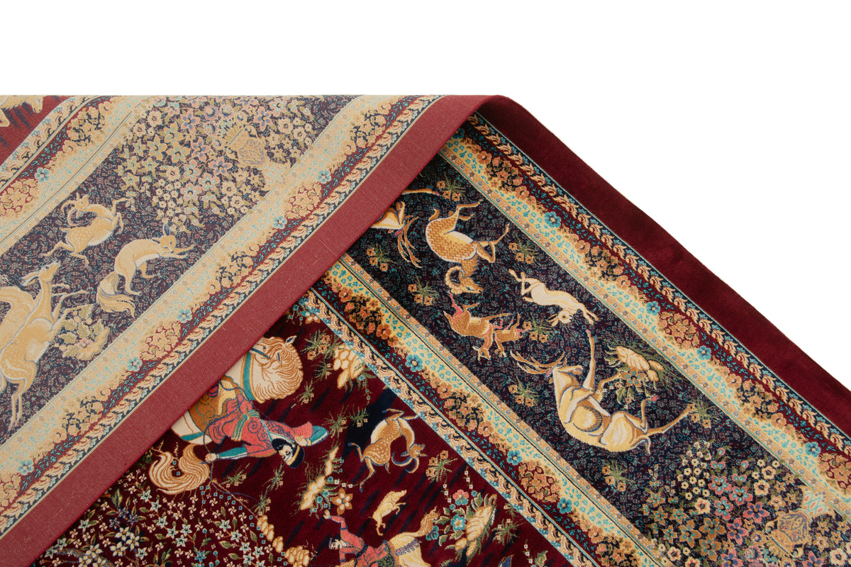 Rechteck Teppich Ghom Design in Rot von Hadorn™ - Lifestyle Image