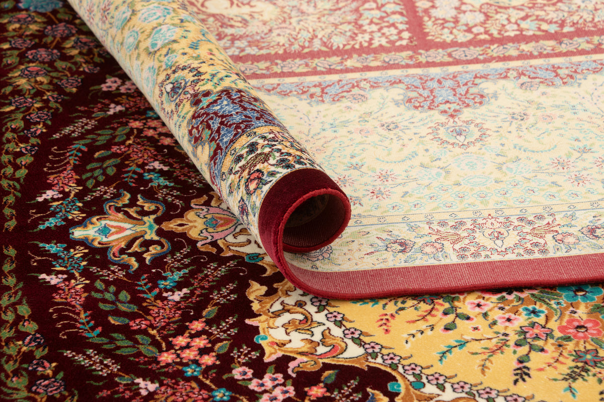 Rechteck Teppich Ghom Design in Rot von Hadorn™ - Lifestyle Image