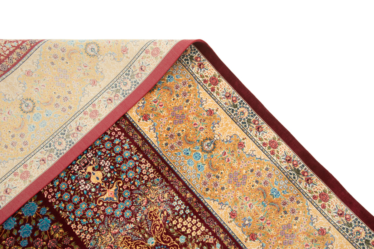 Rechteck Teppich Ghom Design in Rot von Hadorn™ - Lifestyle Image