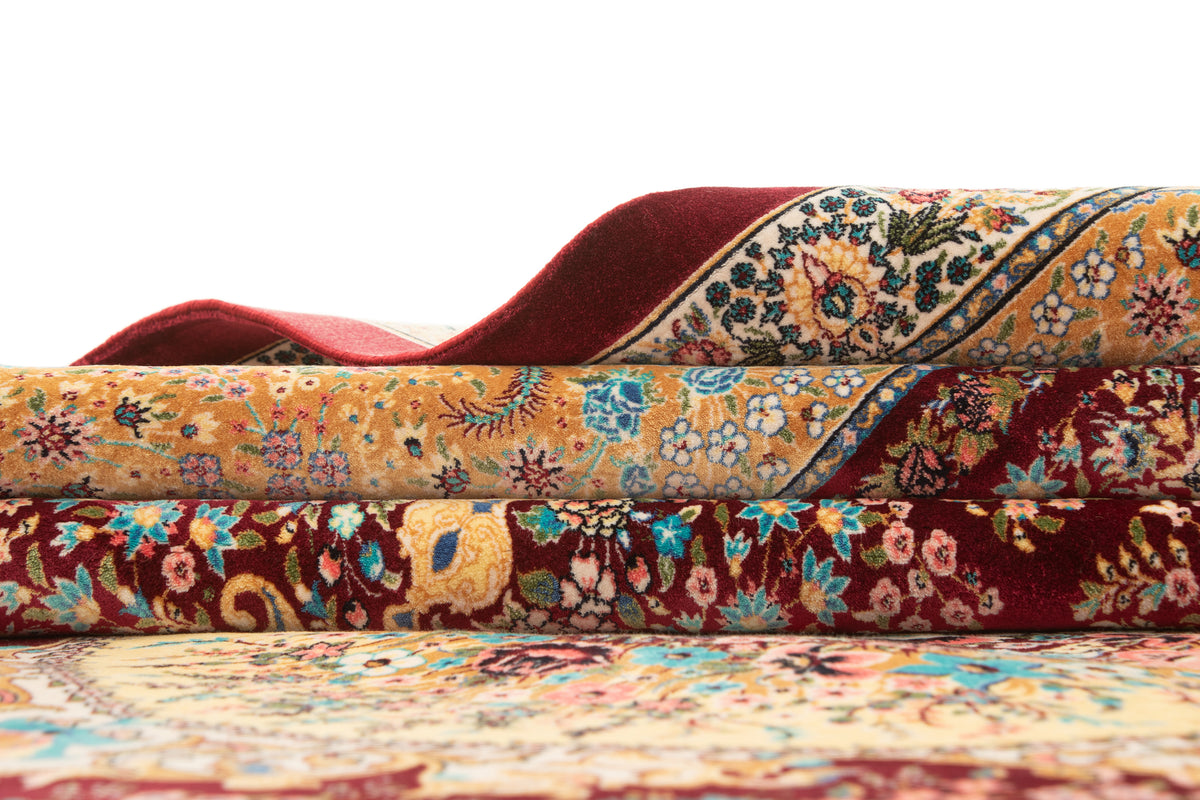 Rechteck Teppich Ghom Design in Rot von Hadorn™ - Lifestyle Image