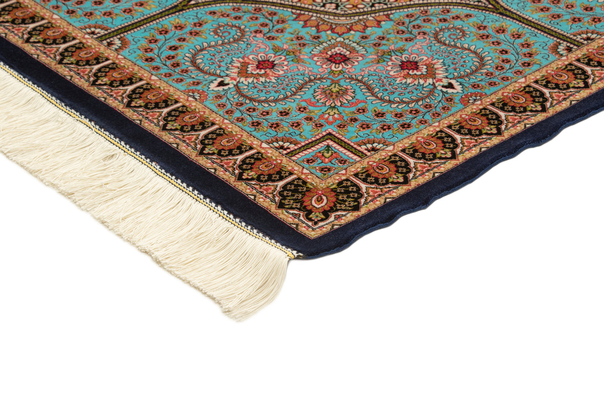 Rechteck Teppich Ghom Design in Dunkelblau von Hadorn™ - Lifestyle Image