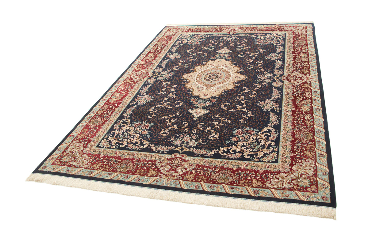 Rechteck Teppich Ghom Design in Dunkelblau von Hadorn™ - Lifestyle Image