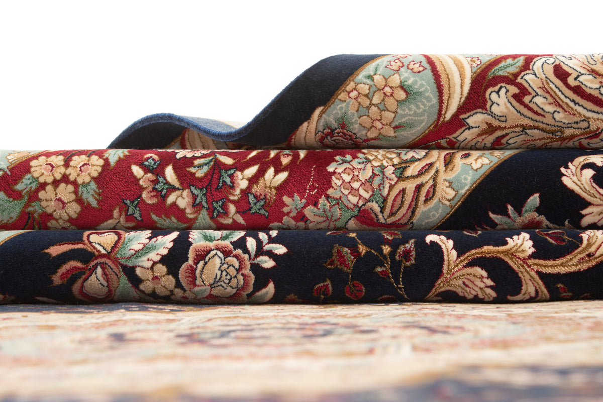 Rechteck Teppich Ghom Design in Dunkelblau von Hadorn™ - Lifestyle Image