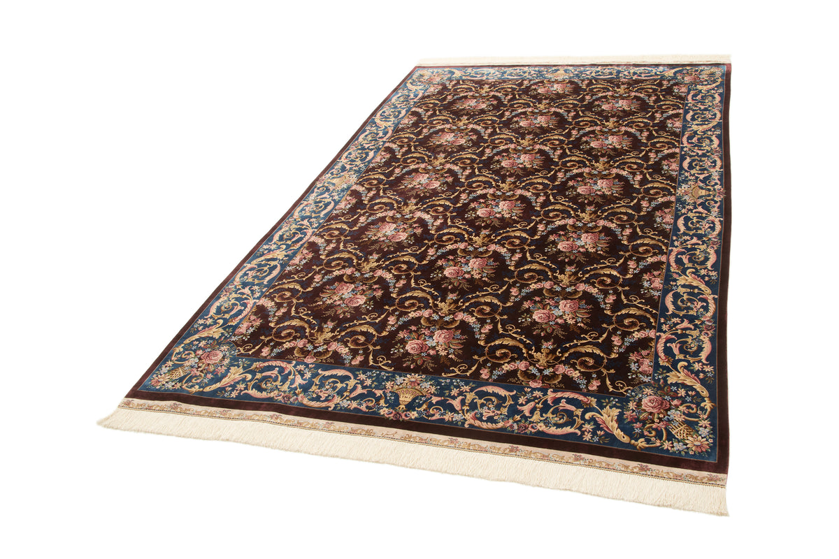 Rechteck Teppich Ghom Design in Burgund von Hadorn™ - Lifestyle Image
