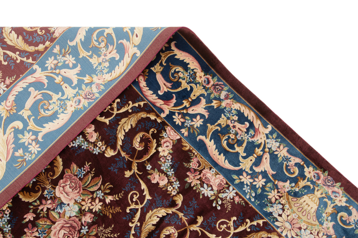 Rechteck Teppich Ghom Design in Burgund von Hadorn™ - Lifestyle Image