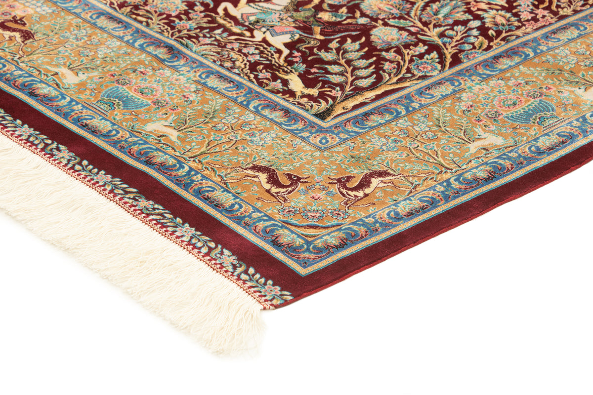 Rechteck Teppich Ghom Design in Rot von Hadorn™ - Lifestyle Image