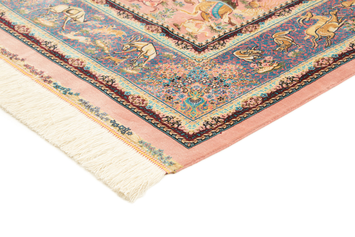 Rechteck Teppich Ghom Design in Rosa von Hadorn™ - Lifestyle Image