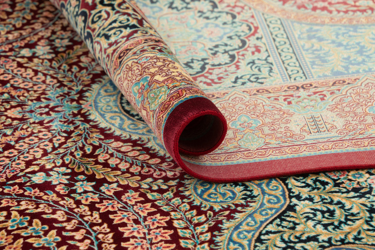 Rechteck Teppich Ghom Design in Rot von Hadorn™ - Lifestyle Image