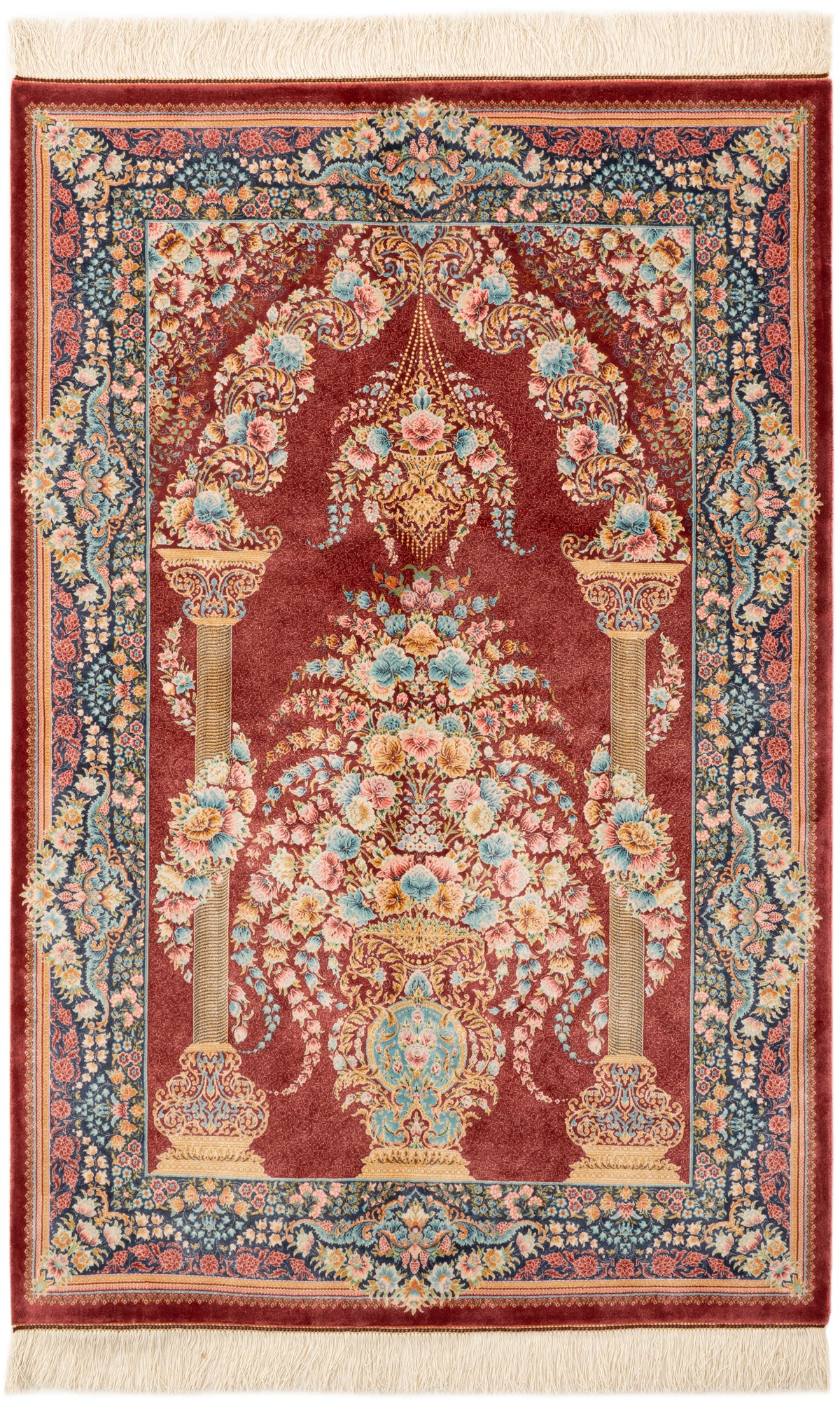 Rechteck Teppich Ghom Design in Rot von Hadorn™ - Lifestyle Image
