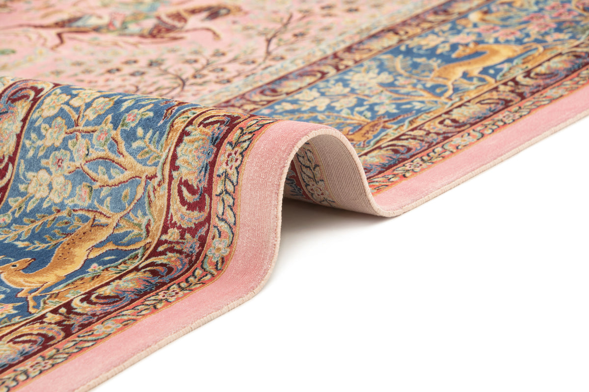 Rechteck Teppich Ghom Design in Rosa  von Hadorn™ - Lifestyle Image