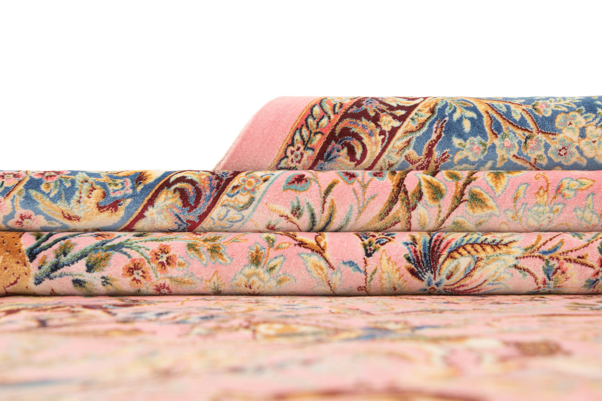 Rechteck Teppich Ghom Design in Rosa  von Hadorn™ - Lifestyle Image