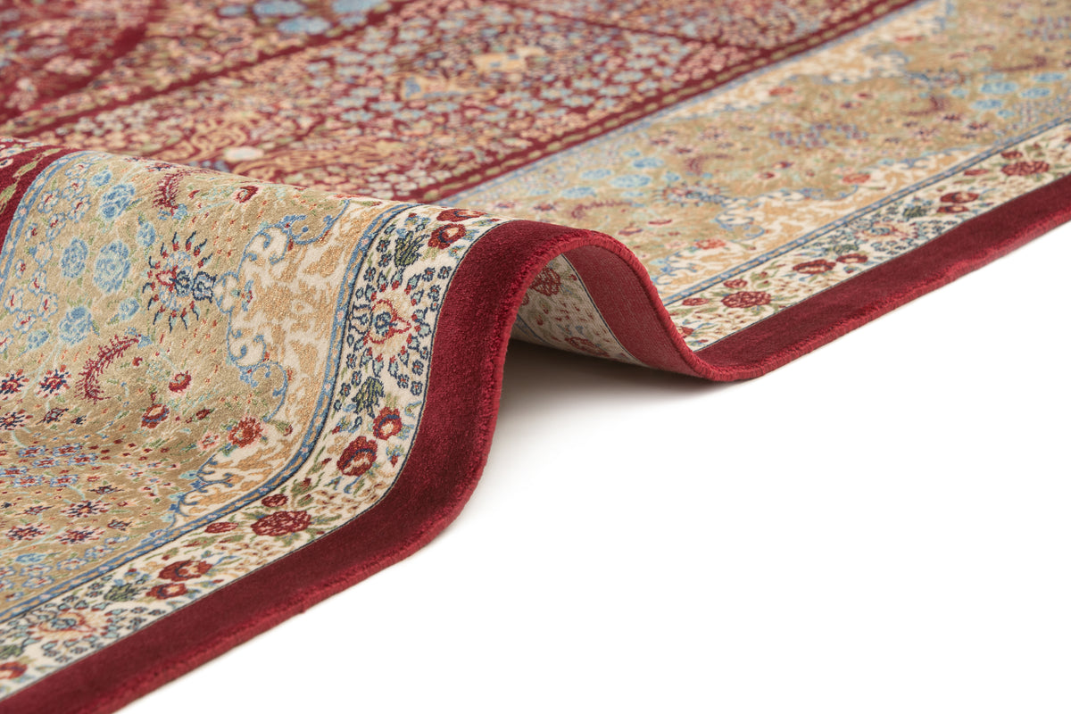 Rechteck Teppich Ghom Design in Rot von Hadorn™ - Lifestyle Image