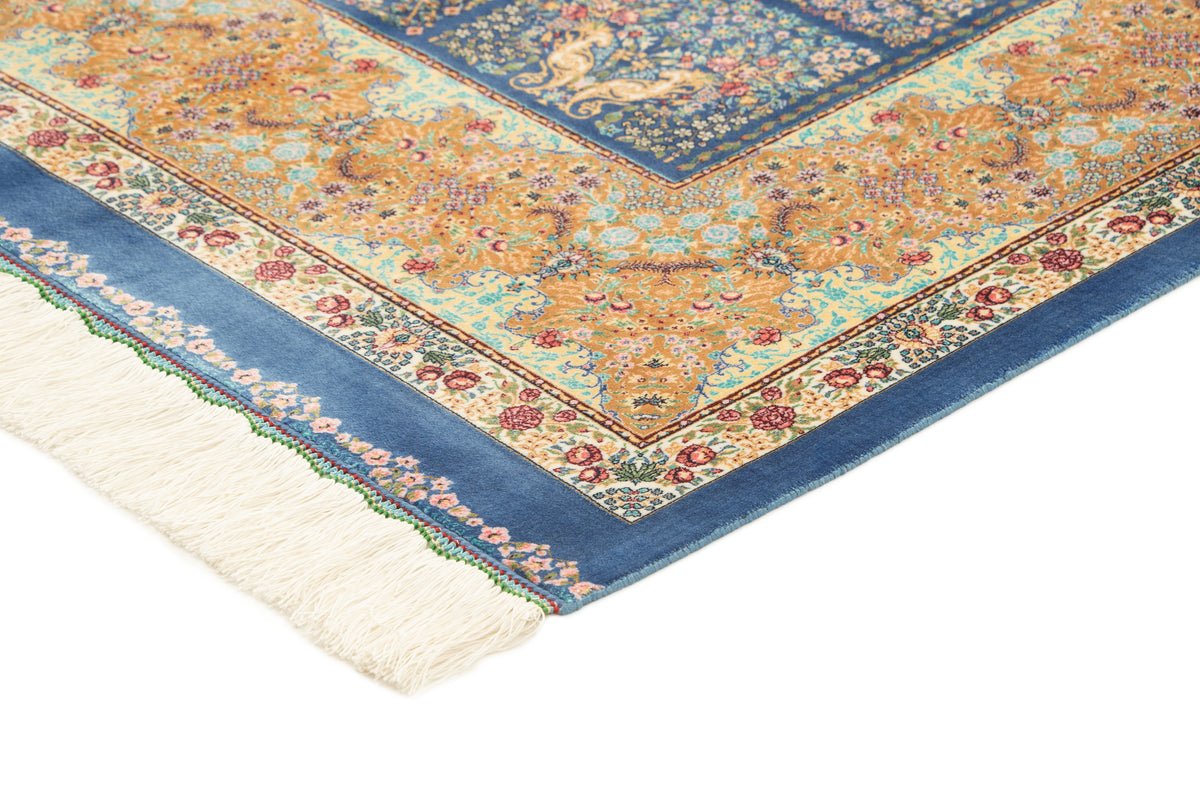 Rechteck Teppich Ghom Design in Blau von Hadorn™ - Lifestyle Image