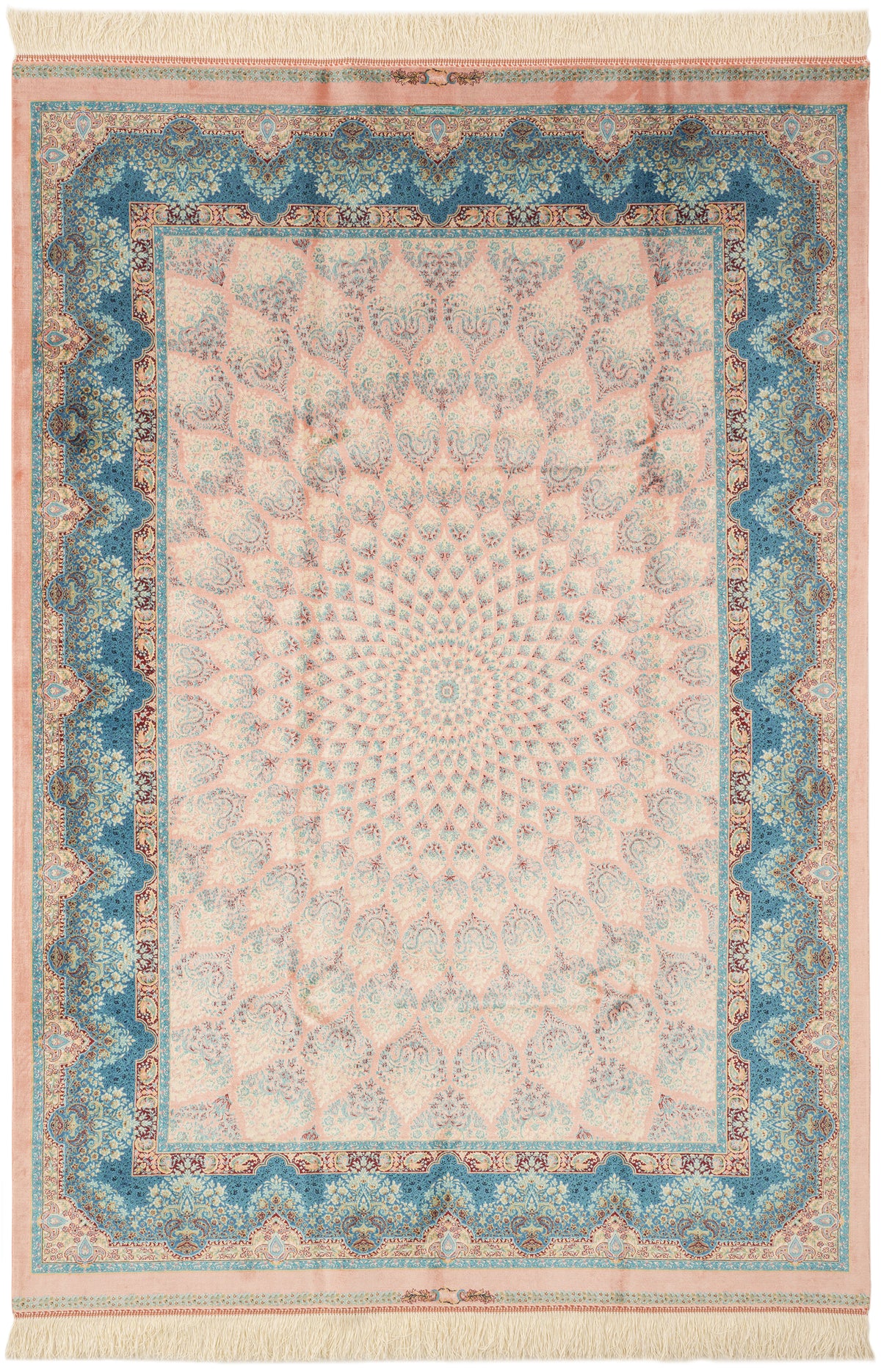 Rechteck Teppich Ghom Design in Rosa  von Hadorn™ - Lifestyle Image