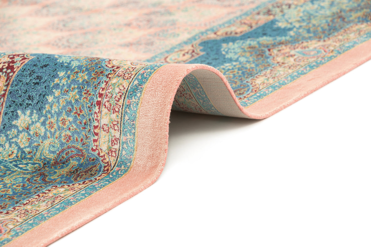 Rechteck Teppich Ghom Design in Rosa  von Hadorn™ - Lifestyle Image