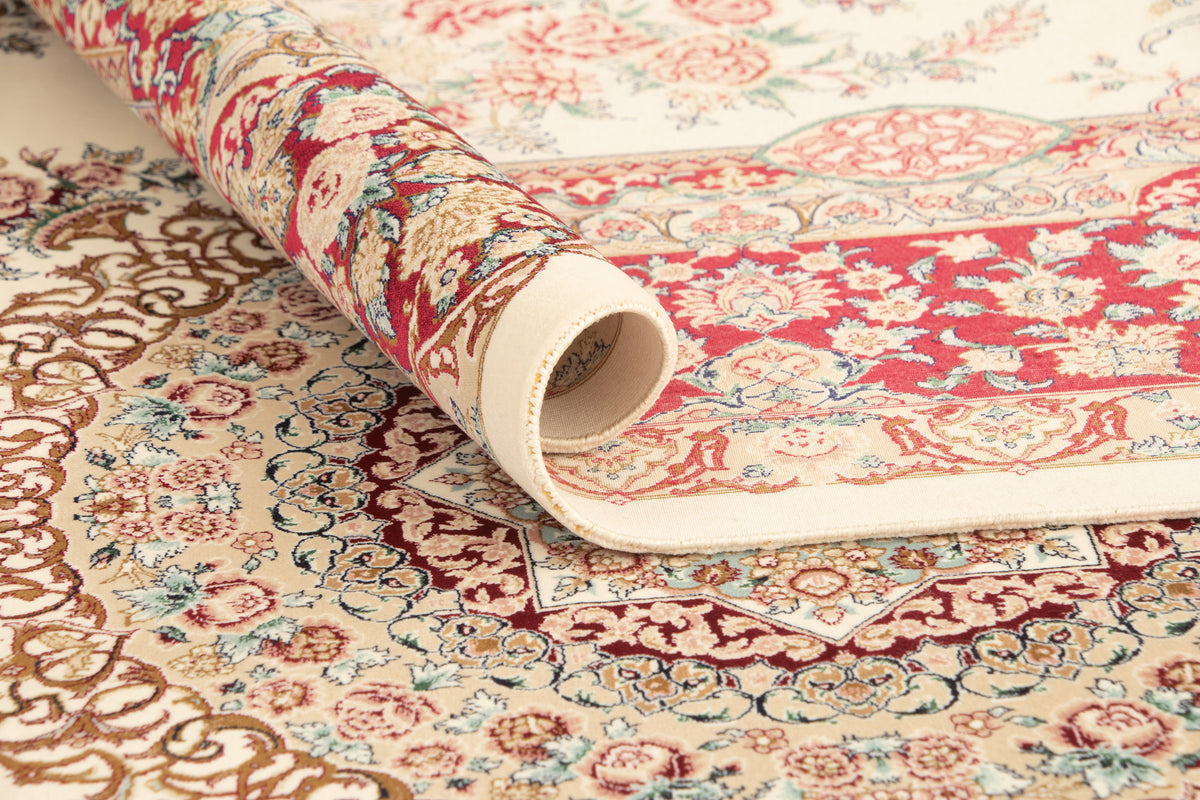 Rechteck Teppich Ghom Design in Creme von Hadorn™ - Lifestyle Image