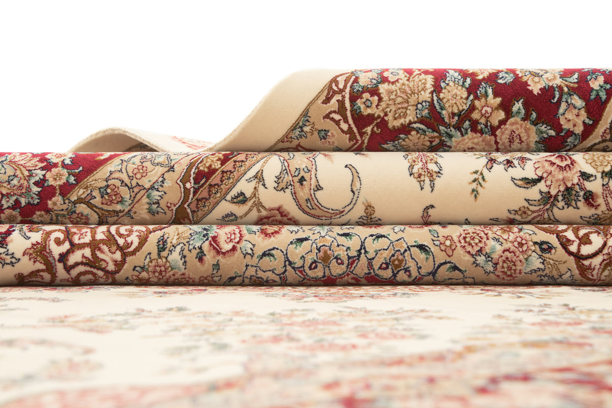 Rechteck Teppich Ghom Design in Creme von Hadorn™ - Lifestyle Image