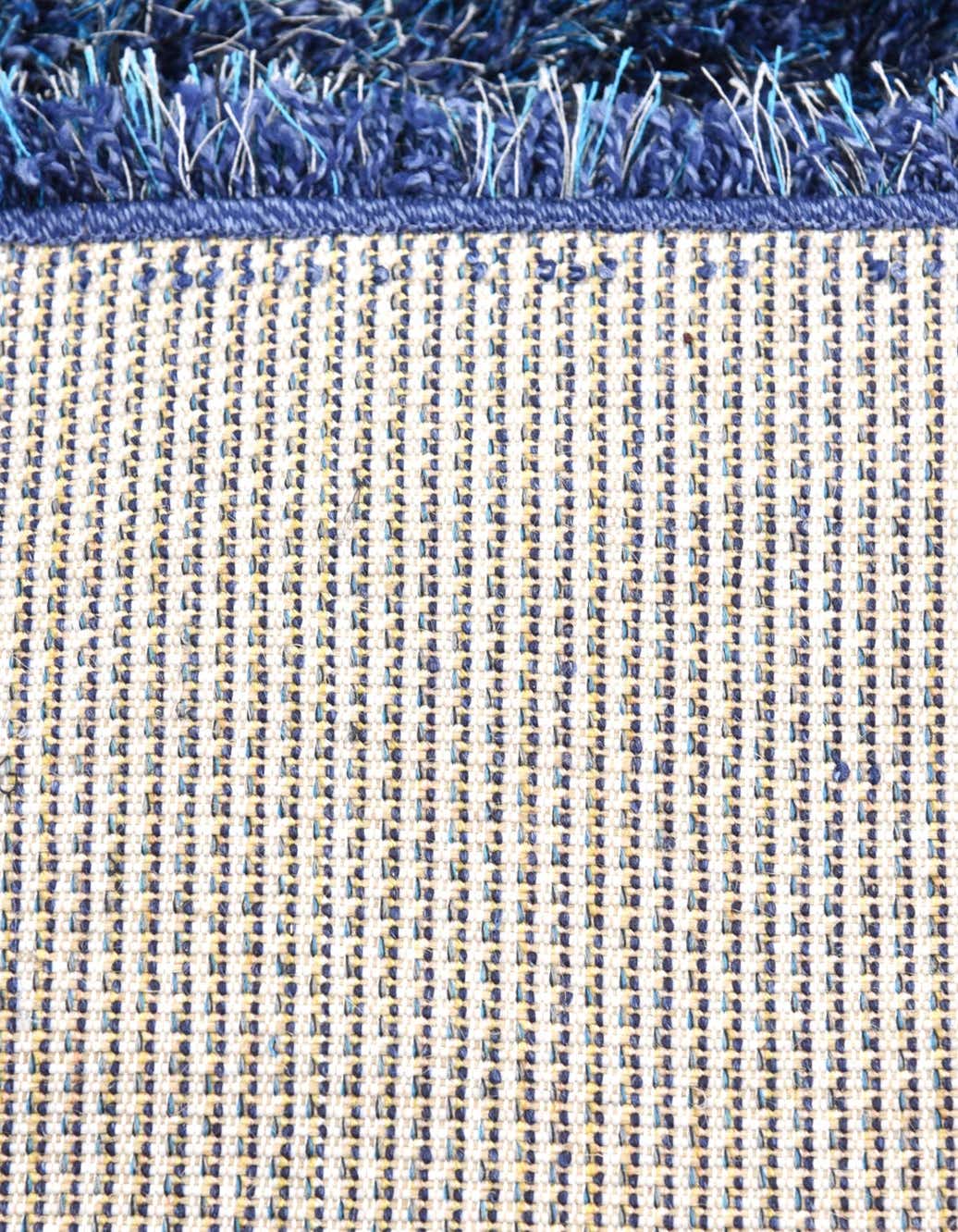 Quadratisch Hochflorteppich Luxe Solid Shag in Blau von Hadorn™ - Lifestyle Image